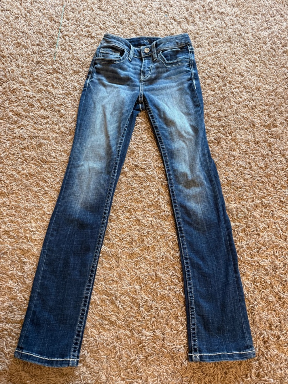Classic girls Dark Blue Straight Jeans